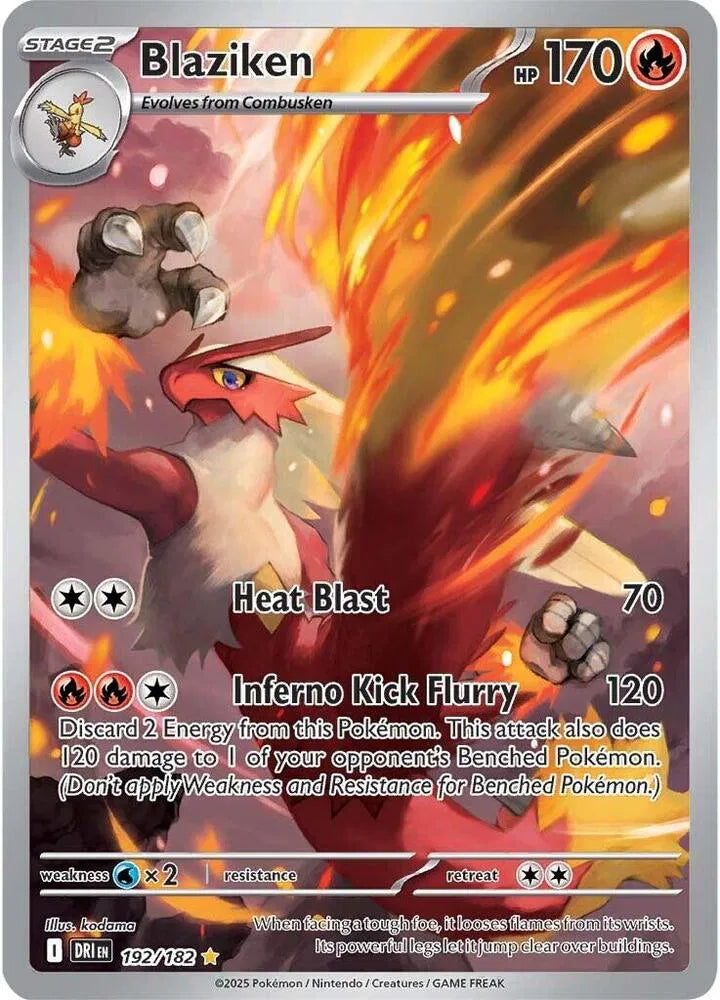 Blaziken 192/182 – Pokémon TCG en inglés