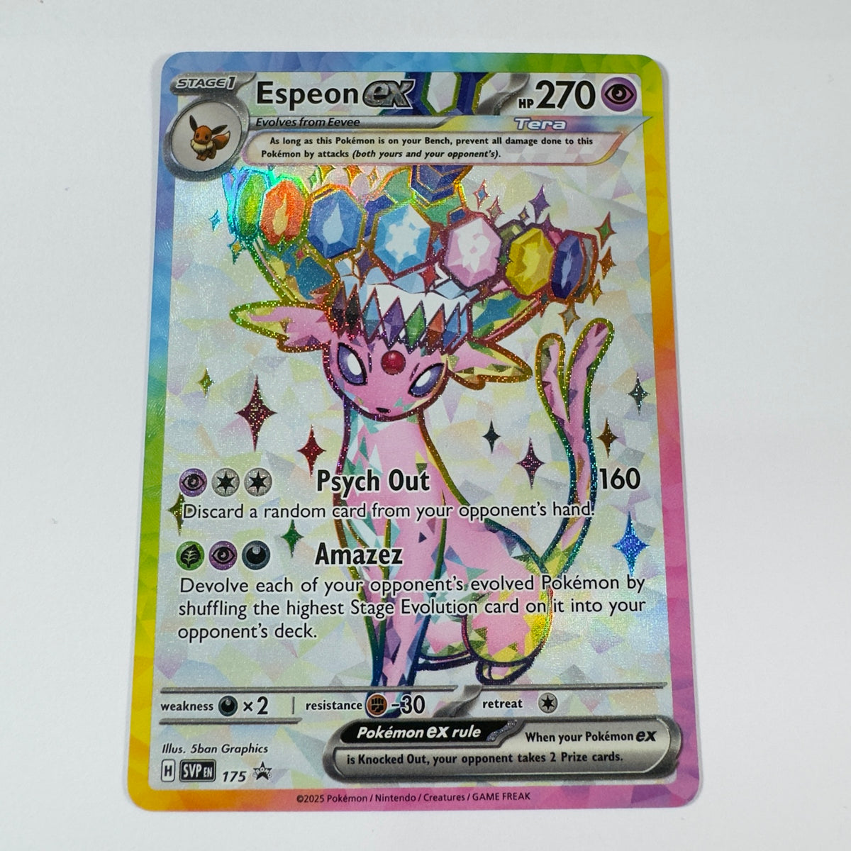 Espeon ex 175/SVP EN frente