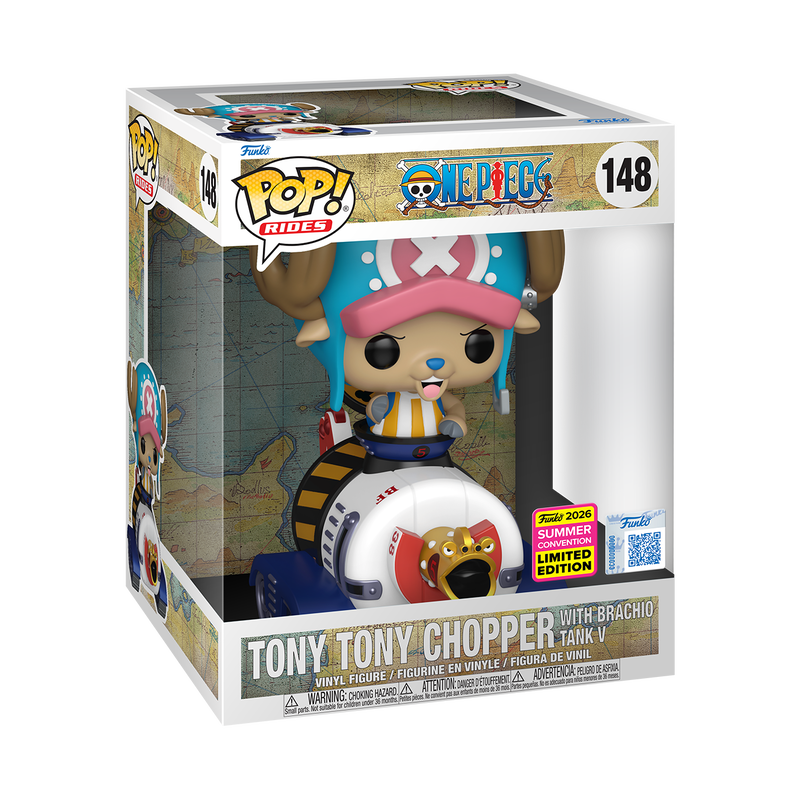 Funko Pop Rides Deluxe Tony Tony Chopper con Brachio Tank V #148 en caja