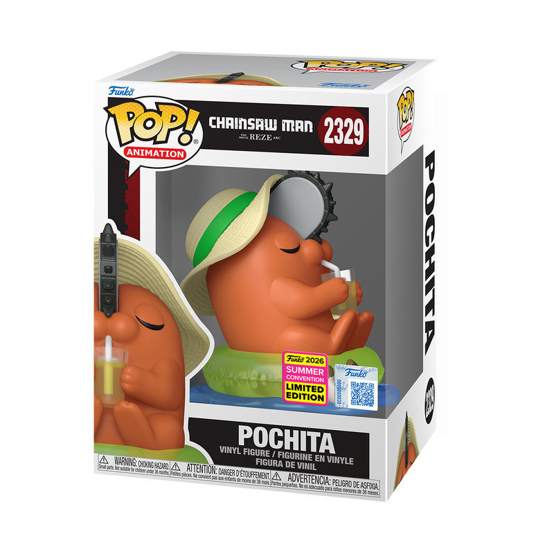 Funko Pop Pochita con sombrero #2329 en caja