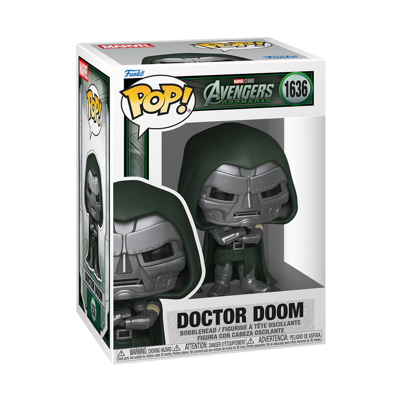 Funko Pop! Doctor Doom #1636 – Avengers: Doomsday — en caja