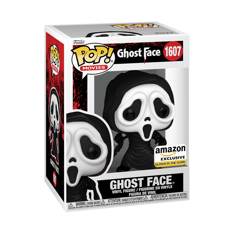 Funko Pop! Ghost Face (Glow) #1607 – Amazon Exclusive — en caja