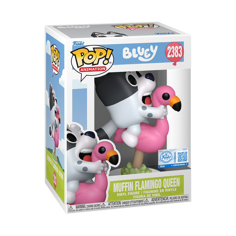 Funko Pop! Muffin Flamingo Queen #2383 – Bluey en caja