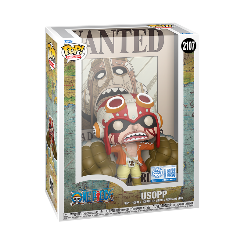 Funko Pop Poster Usopp Wanted 2107 One Piece en caja