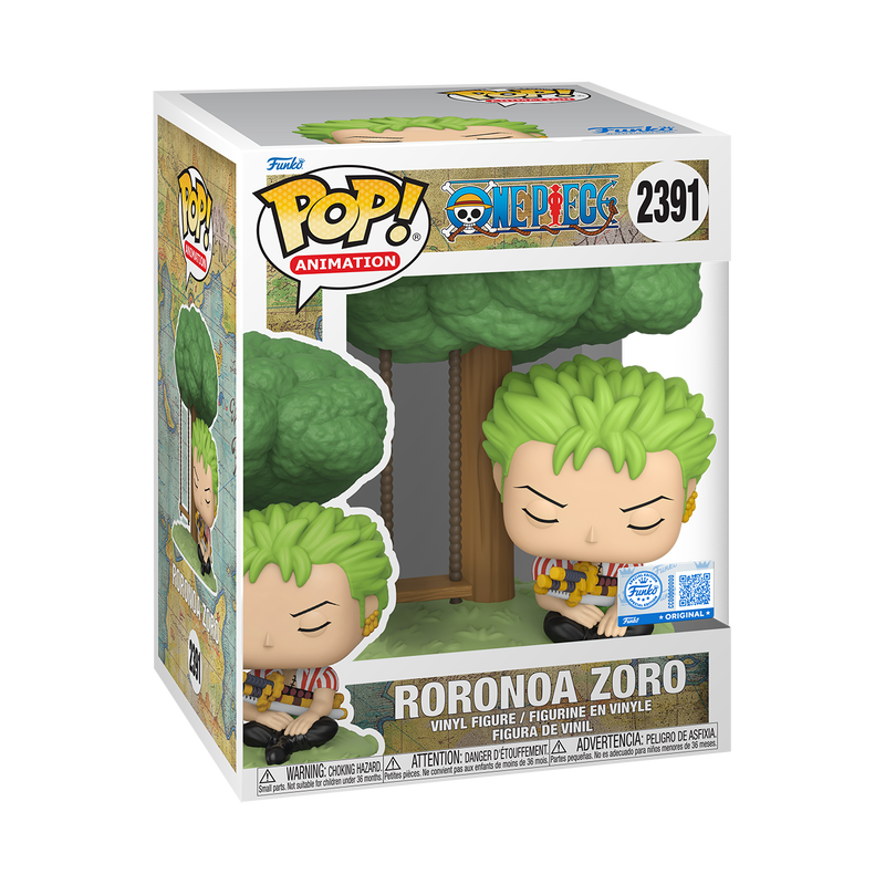 Funko Pop! Premium Roronoa Zoro Sleeping 2391 de One Piece en caja