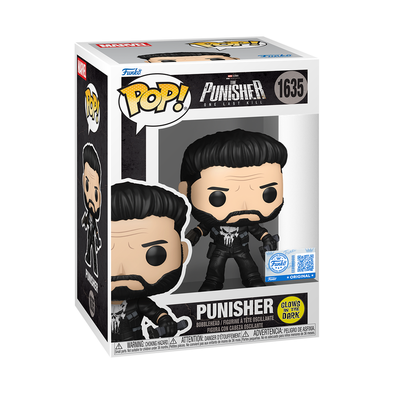 Funko Pop! Punisher (Glow) #1635 – One Last Kill en caja