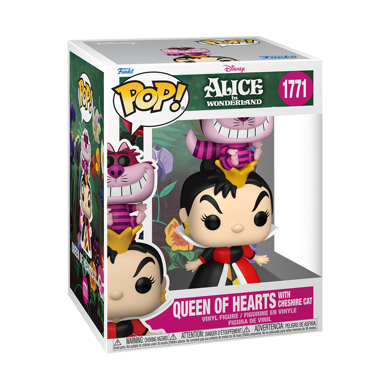 Funko Pop! Queen of Hearts with Cheshire Cat #1771 en caja