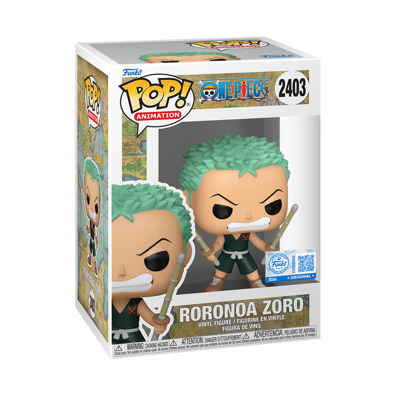 Funko Pop Roronoa Zoro Kid #2403 en caja
