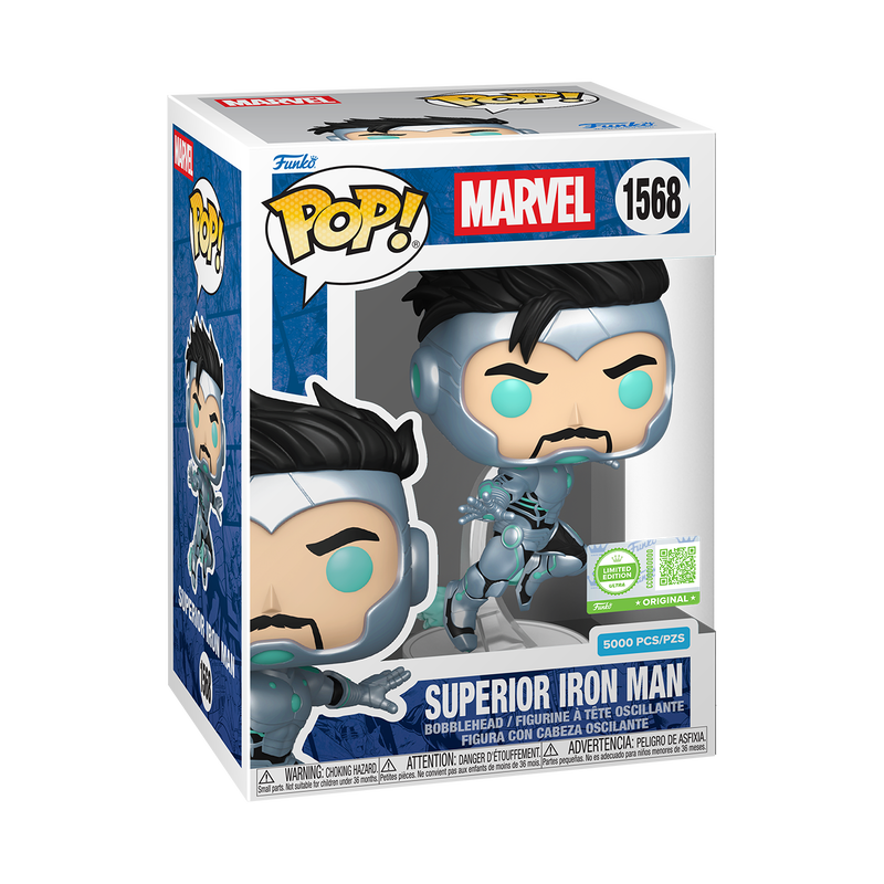 Funko Pop Superior Iron Man #1568 edición limitada a 5,000 piezas en caja
