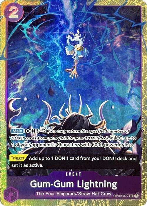 Gum-Gum Lightning OP09-077 Best Selection Vol. 4