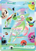 Carta Mew ex 158/128 con texto en inglés y sello del 30 aniversario