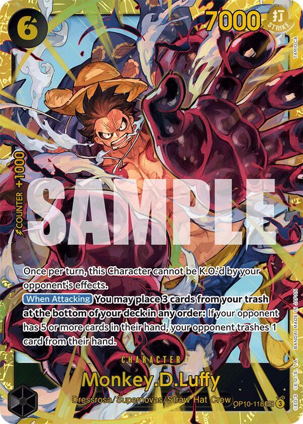 Monkey D. Luffy OP10-118 Secret Rare de Royal Blood