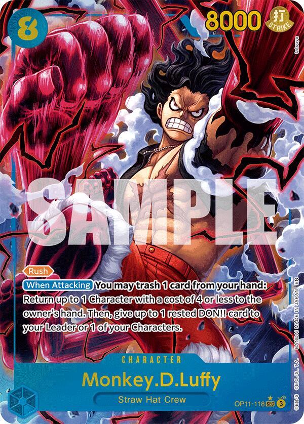 Monkey D. Luffy OP11-118 Alternate Art de A Fist of Divine Speed