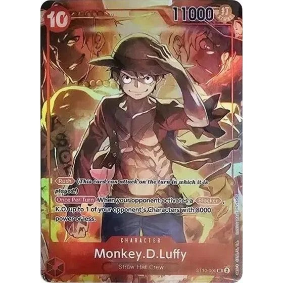 Carta One Piece Card Game Monkey D. Luffy ST10-006 en inglés