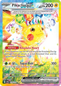 Carta Pikachu ex 238/191 en inglés, con diseño Tera multicolor