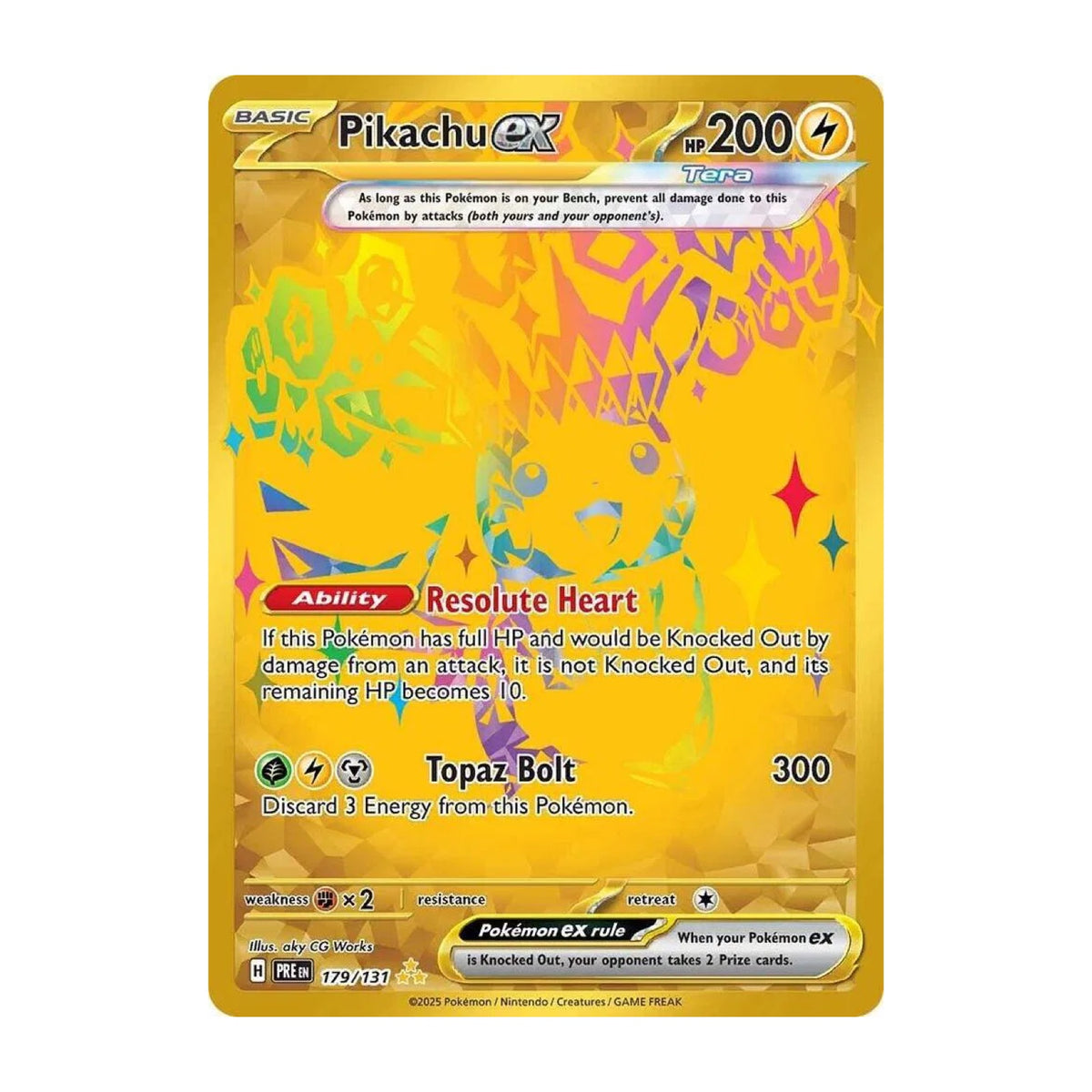 Pokémon TCG Pikachu ex 179/131 en inglés