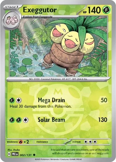 Exeggutor 002/131 – Pokémon TCG (Inglés)