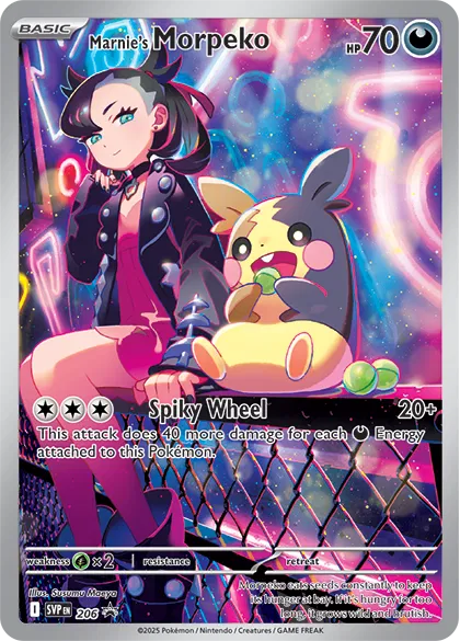 Marnie's Morpeko SVP 206 – Pokémon TCG (Inglés)