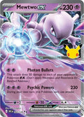 Mewtwo ex 064/128 – Sello 30 aniversario – Pokémon TCG (Inglés)