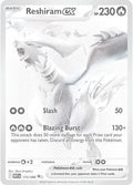 Reshiram ex 173/086 en inglés, diseño blanco
