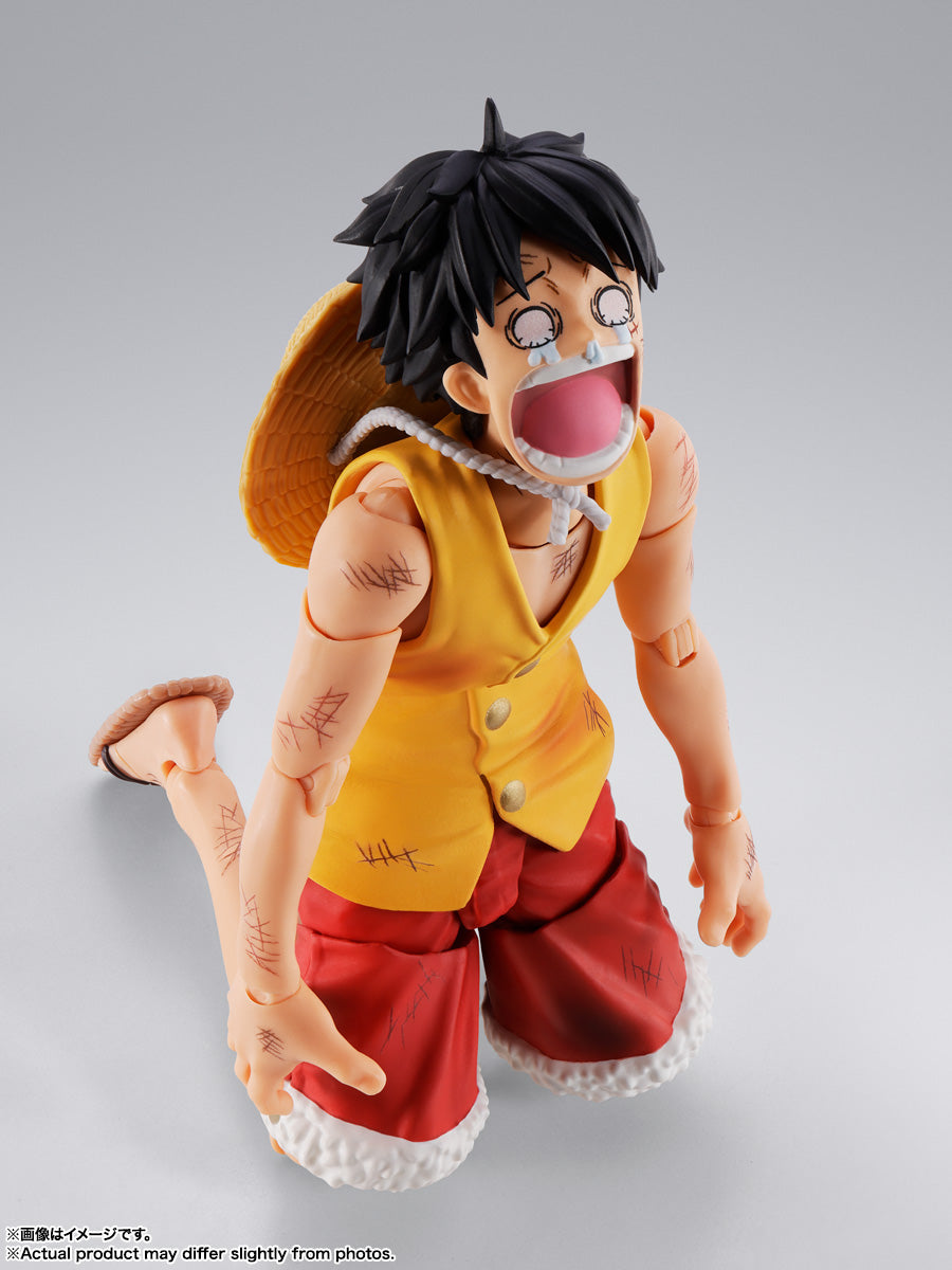 S.H.Figuarts Monkey D. Luffy Marineford Summit War rostro llorando