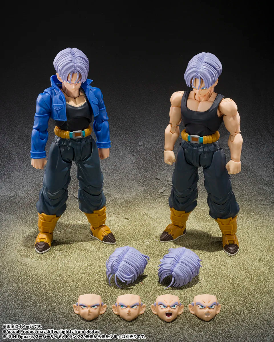 S.H.Figuarts Trunks Z-Fighters con cabezas y expresiones intercambiables