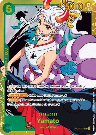 Yamato OP01-121 Secret Rare de Romance Dawn